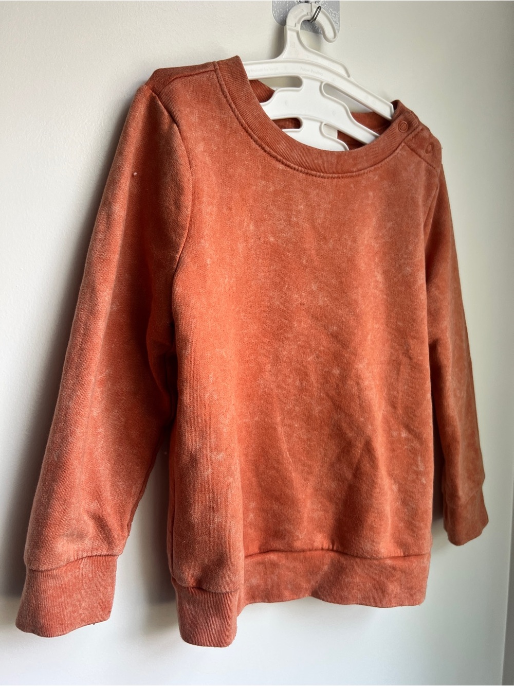 Cat & Jack Mineral Wash Sweatshirt 18M Rust Brown Pullover